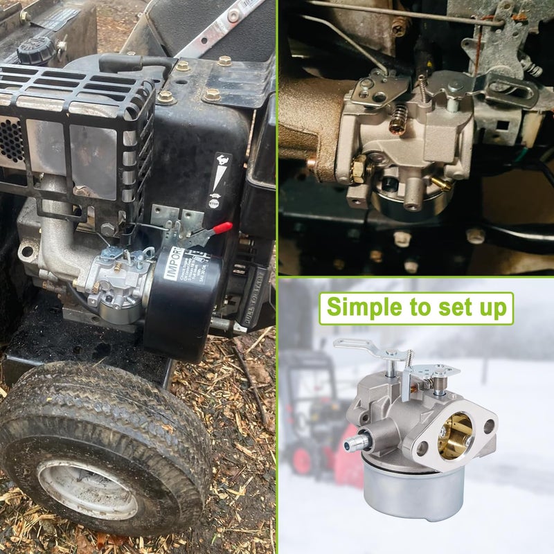 HOOAI 640052 كربوراتور متوافق مع محركات تيكومسيه 8hp 8.5hp 9hp 9.5hp 10hp 10.5hp HMSK80 HMSK85 HMSK90 HMSK100 HMSK105 HMSK110 LH318SA LH358SA استبدال 640054 640349 640058 640058A لآلات إزالة الثلج - Image 5